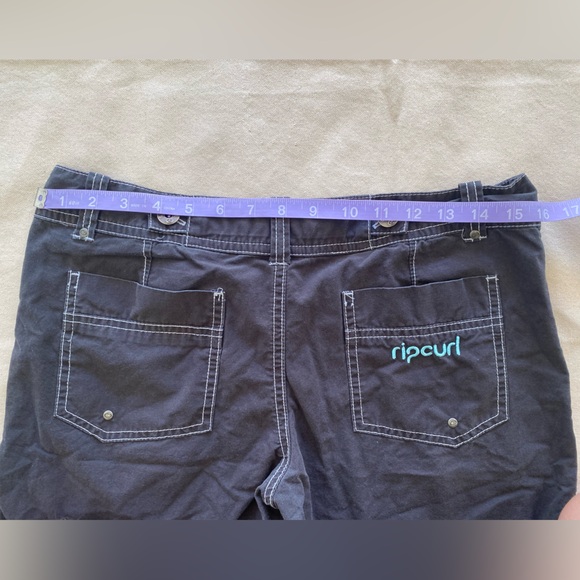 Rip Curl Charcoal Black Women's Long Shorts Tagged Size 5 Casual Surf - Picture 7 of 8